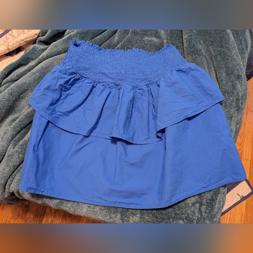 HT360 Collective Royal Blue Ruffle Skirt Size Large